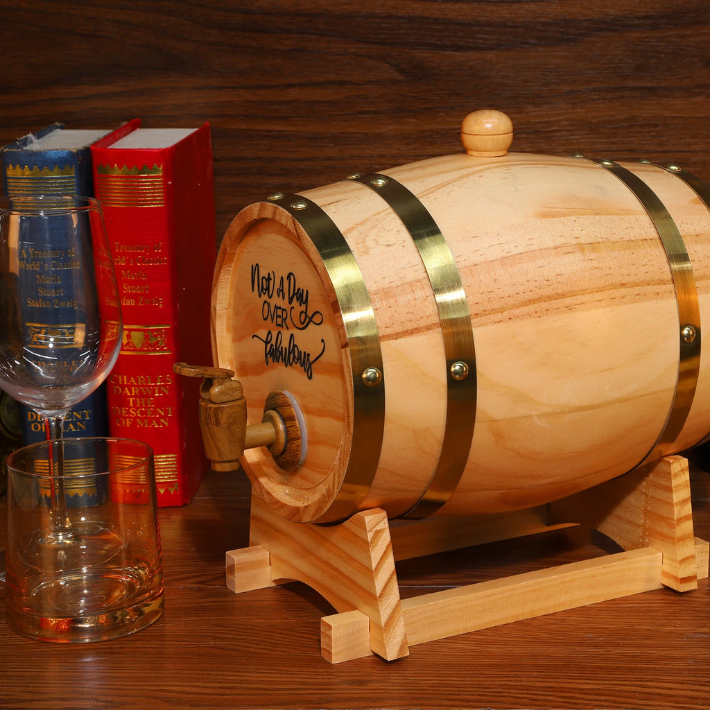 Mini Oak Whiskey Barrel | Home Bar Gift | Personalised Engraving