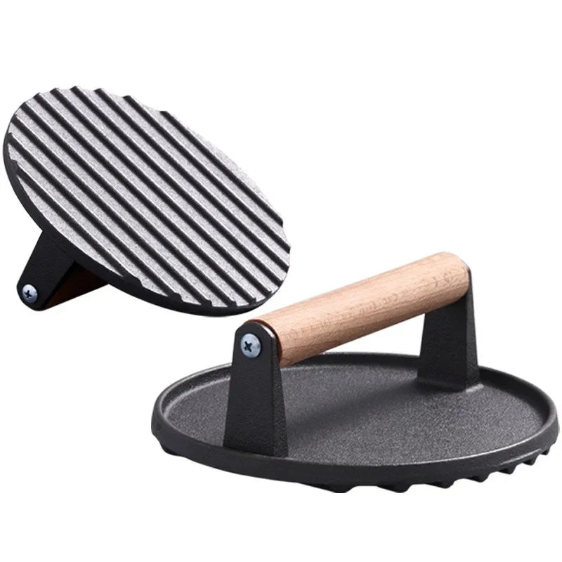 Cast Iron Smash Burger Press | BBQ Burger Smasher