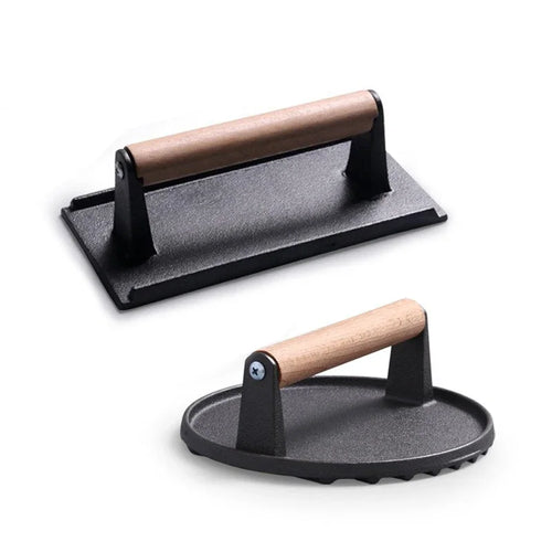 Cast Iron Smash Burger Press | BBQ Burger Smasher