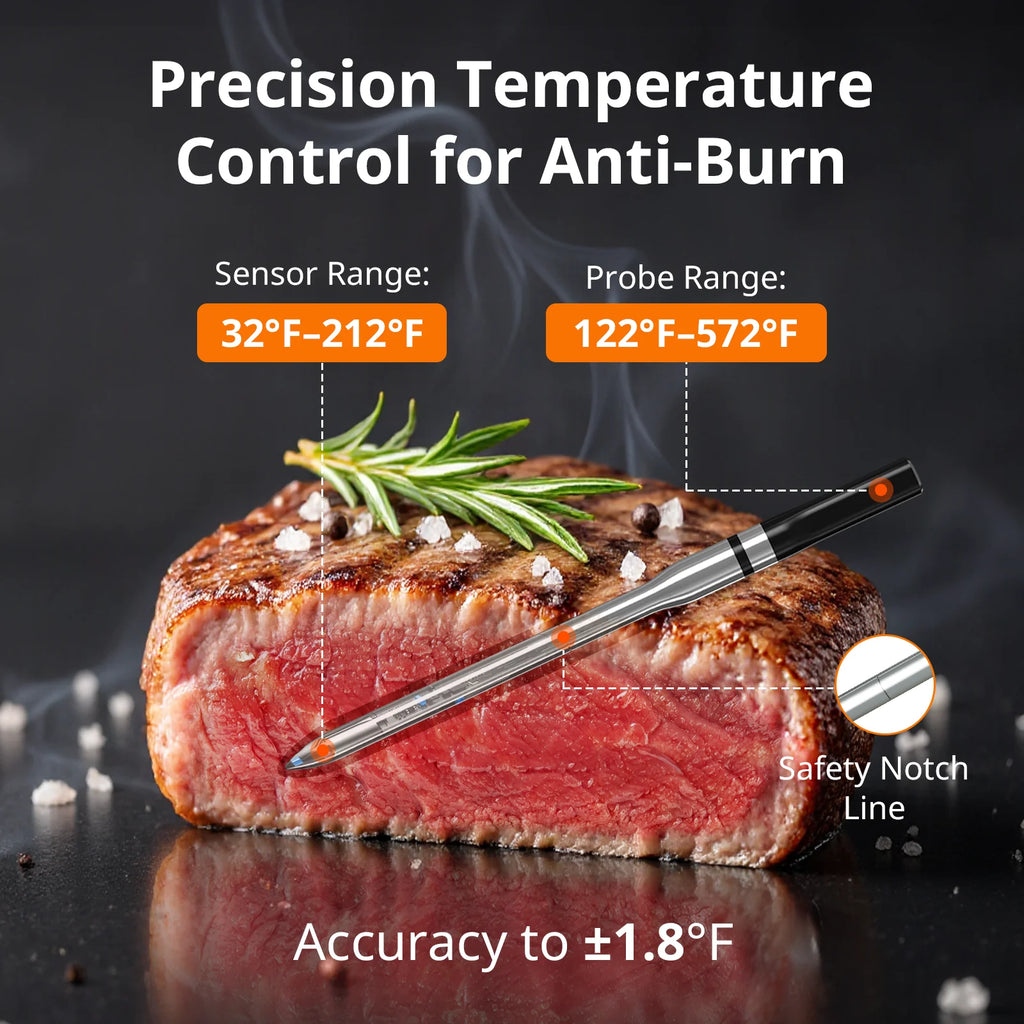 Wireless Meat Thermometer | BBQ & Oven | 150m Range