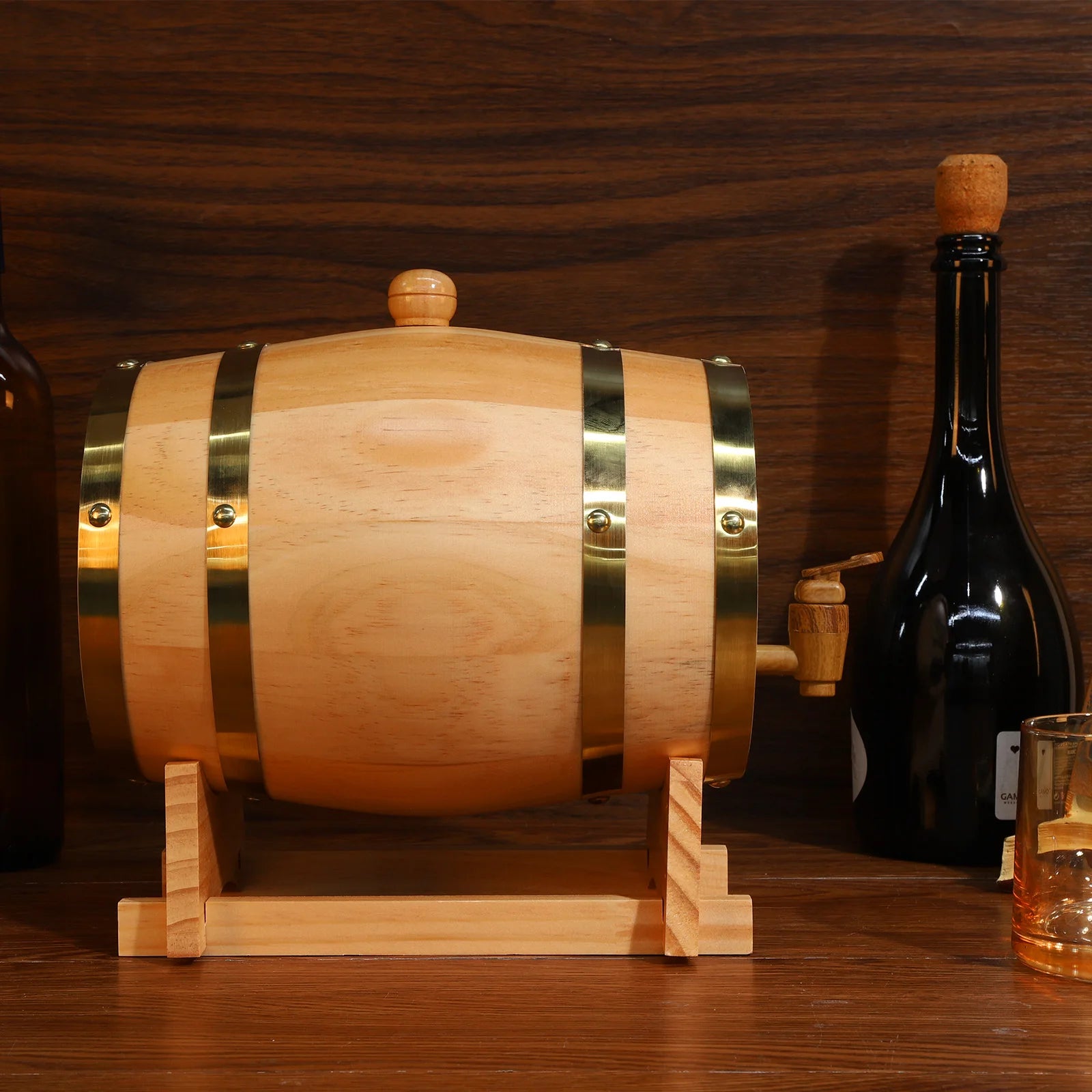 Mini Oak Whiskey Barrel | Home Bar Gift | Personalised Engraving